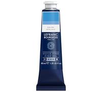 Lefranc Bourgeois - Pintura al óleo fina de calidad, resistente a la luz y de consistencia uniforme, tubo de 40 ml, ideal para lienzos y tableros de pintura, Azul Rey