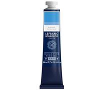 Lefranc Bourgeois - Pintura al óleo fina de calidad, resistente a la luz y de consistencia uniforme, tubo de 200 ml, ideal para lienzos y tableros de pintura, Azul Rey