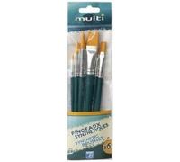 Lefranc Bourgeois Pintura Value Pack Multi 6 Pinceles Colores Surtidos