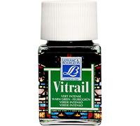 Lefranc Bourgeois Vitrail Cristal veces Color, permeable Luz & Projector Best integrado, Feuriggrün, Glasmalfarbe - 50ml Topf