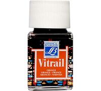 Lefranc Bourgeois Vitrail Cristal veces Color, permeable Luz & Projector Best integrado, naranja, Glasmalfarbe - 50ml Topf