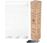 Legamaster SKETCH ECO - Bloc de papel cuadriculado (2 x 50 hojas, incluye 2 rotuladores edding 31 EcoLine)