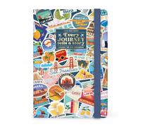 Legami - Agenda semanal, bloc de notas 2026-2027, Travel Stickers, 16 meses, mediano, diario septiembre de 2026 - diciembre de 2027, cierre con goma elástica, papel con certificación FSC, 12 x 18 cm