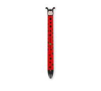 Legami – Bolígrafo bicolor Ladybug – tinta negra y roja, Click&Clack, punta 1 mm