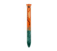 Legami - Bolígrafo bicolor, tema Tiger, tinta azul y naranja, Click&Clack, ideal para la escuela, la oficina y el hogar, bicolor, punta de 1 mm de diámetro