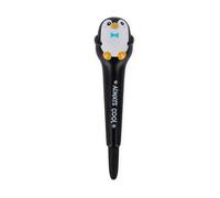 Legami - Bolígrafo de Gel Antiestrés Squeezies, Tema Penguin, Papelería de Escritura Relájate y Concéntrate, Bolígrafo Antiestrés, Súper Suave, Tinta Negra, 1 mm de diámetro de punta