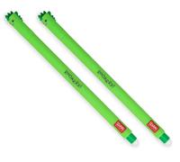 LEGAMI Bolígrafo de gel borrable Dino, tinta termosensible, diámetro de punta de 0,7 mm, longitud de 15 cm, tinta verde (paquete de 2)