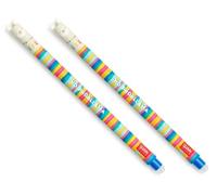 LEGAMI Bolígrafo de gel borrable - Hoja, tinta termosensible, diámetro de la punta 0,7 mm, longitud 15 cm, tinta azul (paquete de 2)