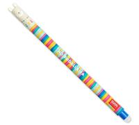 Legami - Bolígrafo de gel borrable, punta esférica para eliminar la tinta sin consumir la hoja, Tinta azul termosensible, diámetro de la punta 0,7 mm, Tema Llama