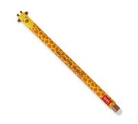 Legami - Bolígrafo de gel borrable, punta esférica para eliminar la tinta sin consumir la hoja, Tinta negra termosensible, diámetro de la punta 0,7 mm, Tema Giraffe