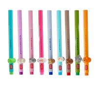 Legami Bolígrafo de gel animal extraíble recombinable evita rollos punta fina 0,5 mm 9 colores