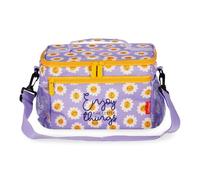 Legami - Bolsa para el almuerzo, Daisy, gran capacidad de 7,7 litros, correa ajustable para el hombro, 28 x 17 x 15 cm