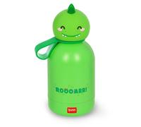 Legami Botella de agua para niños Hot&Cold BFF Dino — acero 18/8 doble capa, hermética, 310 ml