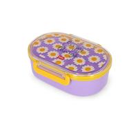 Legami – Caja de merienda Daisy – Divisor extraíble, cierre clip, lavavajillas, 18x7x14 cm