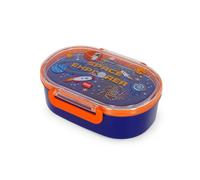 Legami – Caja de merienda tema Space – Divisor extraíble, cierre de clip, lavable 18x7x14 cm