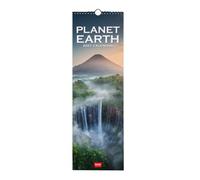 Legami - Calendario 2027 Pared, Planet Earth, calendario de pared pequeño, 12 meses y agenda anual, en 6 idiomas, espacio para notas, signos del zodiaco, fiestas internacionales, 16 x 49 cm