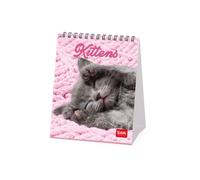 Legami - Calendario de Mesa 2027, Kittens, 12 meses, 5 cm