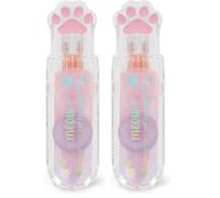 Legami - Corrector de cinta - Meow, blanco seco ideal para la escuela y la oficina, corrector para niños y adultos, juego de papelería imperdible, punta retráctil, tema Kitty (Paquete de 2)