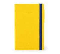 Legami - Cuaderno a cuadriculado, mediano, 192 páginas, tapa de suave PU, papel certificado FSC®, papel marfil 90 g/m², planificador mensual, agenda de direcciones, marcador, 13 x 21 cm, color