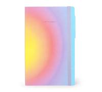Legami - Cuaderno de hojas blancas My Notebook, Tema Aura, formato mediano, papel FSC certificado, Special Edition, 192 páginas, tapa blanda, cierre elástico, 13 x 21 cm