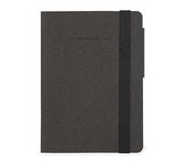Legami - Cuaderno de hojas blancas My Notebook, Tema Deep Graphite, formato pequeño, papel FSC certificado, 192 páginas, tapa blanda, cierre elástico, 9,5 x 13,5 cm