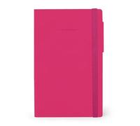 Legami - Cuaderno de puntos My Notebook, Raspberry, Medium, papel FSC certificado, 192 páginas, tapa blanda, cierre elástico, doble marcador, 13 x 21 cm