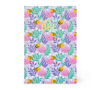 Legami - Cuaderno de rayas de 7 mm, Bee, tamaño B5, grande, papel certificado FSC, 100 páginas, encuadernación Singer Stitch, 18.5 x 24.8 cm