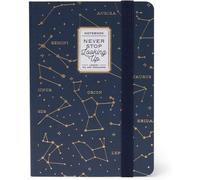 LEGAMI - Cuaderno Pequeño a Rayas - Mide 14x10 cm - Diseño My Head Constelación Astrología - Fabricado en Italia - Regalo Original