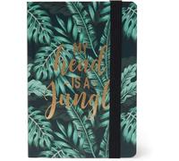 LEGAMI - Cuaderno Pequeño a Rayas - Mide 14x10 cm - Diseño My Head Is a Jungle - Fabricado en Italia - Regalo Original