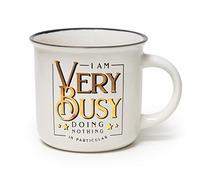 Legami - Cup Puccino, taza de porcelana New Bone China, tema Very Busy, Take a Break Collection, capacidad 350 ml, lavable en lavavajillas