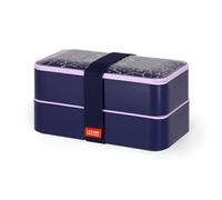 Legami - Fiambrera para el almuerzo, con 3 cubiertos incluidos, Stars, capacidad 1200 ml, a prueba de fugas, apta para microondas y lavavajillas, ideal para escuelas, oficina, trabajo