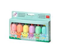 Legami Minimarcadores de mano HC0001 – Juego de 6, trazos finos y gruesos, pastel, secado rápido