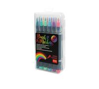 Legami – Set de 12 rotuladores con punta de pincel de fibra de nailon, trazos variables