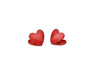 Legami - Juego de 6 Clips Cerrados para Cerrar Paquetes, 4,5 x 4 cm, Tema del corazón