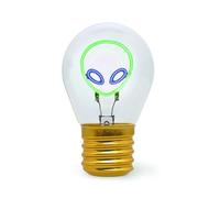 Legami - Lámpara de Mesa en Forma de Bombilla, recargable con Cable USB, inalámbrica, Ficción de Bombilla, Tema Alien, 6,8 x 10,3 cm