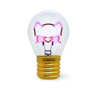 Legami - Lámpara de Mesa en Forma de Bombilla, recargable con Cable USB, inalámbrica, Ficción de Bombilla, Tema Kitty, 6,8 x 10,3 cm