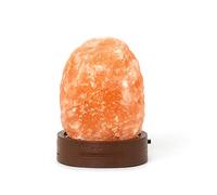 Legami - Lámpara de sal del Himalaya, Mini, Ø 7 cm, 300/400 g, cromoterapia, forma natural, efecto luminoso, pilas no incluidas, hecha a mano