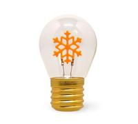 Legami - Lámpara de sobremesa en forma de bombilla, Snowflake, sólo para interiores, recargable con cable USB, inalámbrica