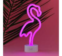 Legami - Lámpara LED con efecto neón, It's a Sign, Flamingo, doble alimentación, cable tipo C (incluido) o pilas (no incluidas), lámpara de mesa