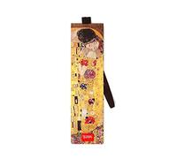 Legami - Marcador con elástico marcador de página, también útil para mantener el libro cerrado, en papel certificado plastificado, 4,7 x 17,5 cm, tema Gustav Klimt