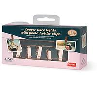 Legami Milano Cstr0001 - Guirnalda de luces de cobre con clip para fotos