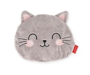 Legami - Mini cojín térmico con Semillas de Lino, Semillas de Lino, Perfume de Lavanda, poliéster y algodón, aporta relajación, Tema Kitty, Uso en microondas o Nevera, 18 x 19 x 2,5 cm