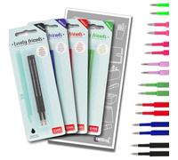 Legami - Recambios para bolígrafos para amigos encantadores con sobre Tinte Ink (azul, negro, rojo y verde (cuatro paquetes))