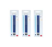 Legami Recarga de tinta gel borrable termosensible 0,7 mm azul 13 cm, set de 9 (set de 3 azul)