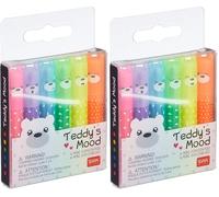 Legami - Set de 6 miniiluminadores Teddy's Mood, 6 piezas (1 paquete) (Paquete de 2)