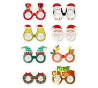 Legami - Set de 8 vasos de Navidad de papel, 8 formas diferentes de temática navideña, tamaño único, 14,5x11,6 cm