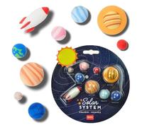 Legami – Set gomas de borrar Planetas – Juego 9 unidades, formas cohete/planetas/sol 0,8x3,5 cm
