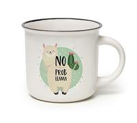 Legami -Taza Cup-puccino, Tema Llama, Porcelana New Bone China, Take a Break Collection, multicolor, 350 ml de Capacidad