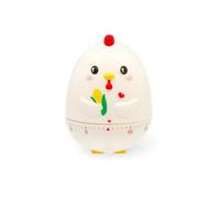 Legami - Temporizador de Cocina, Tema Hen, Regulable manualmente, 60 Minutos, sin batería, diámetro 6 cm, Altura 8 cm
