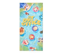 Legami - Toalla de Playa Ligera de Microfibra, compacta, Repelente a la Arena, de Secado rápido, Extremadamente Absorbente, Que Ahorra Espacio, 85 x 180 cm